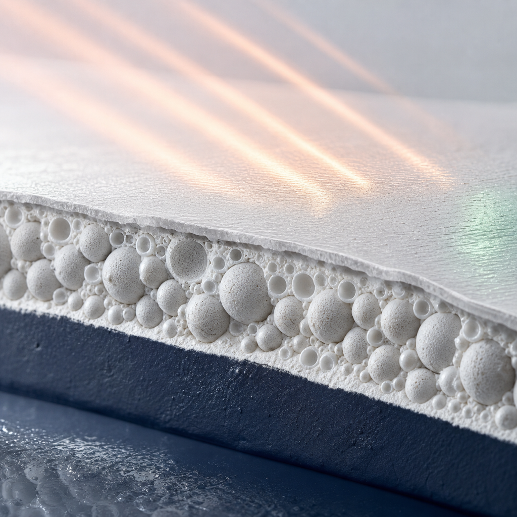 Spectral selectivity of the coating